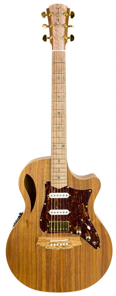 Cole Clark TL2EC-BLBL-HSS Acoustic / Electric Guitar w/HSS Pickup Configuration