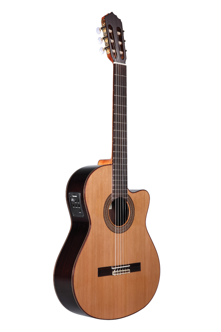 Altamira Guitars N300CE Classical Guitar w/Cutaway + Pickup - Solid Cedar Top