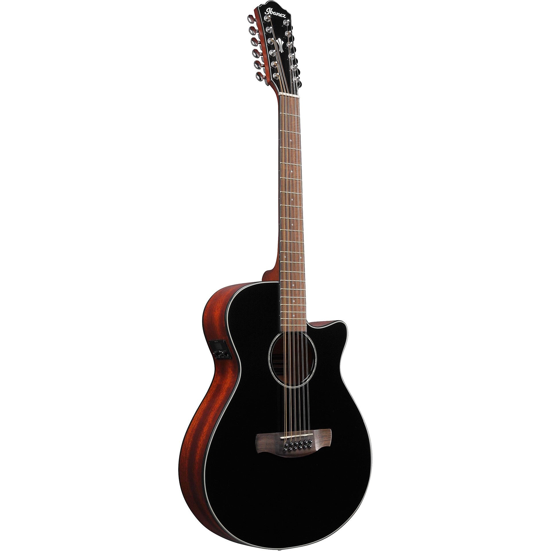 Ibanez AEG5012 BKH 12-String Acoustic Electric Guitar - Black High Gloss