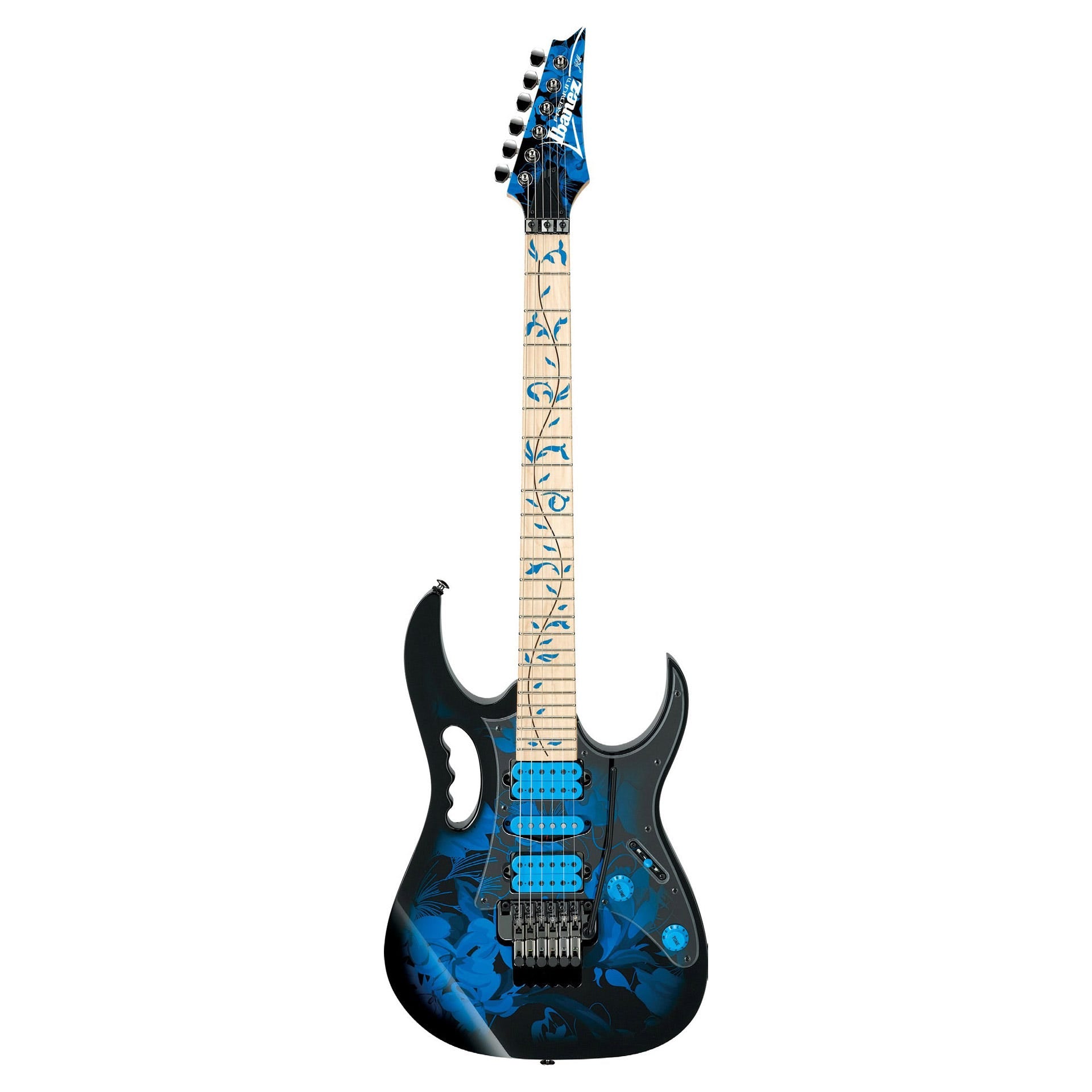IBANEZ JEM77P BFP Steve Vai Signature Guitar - Blue Floral Pattern