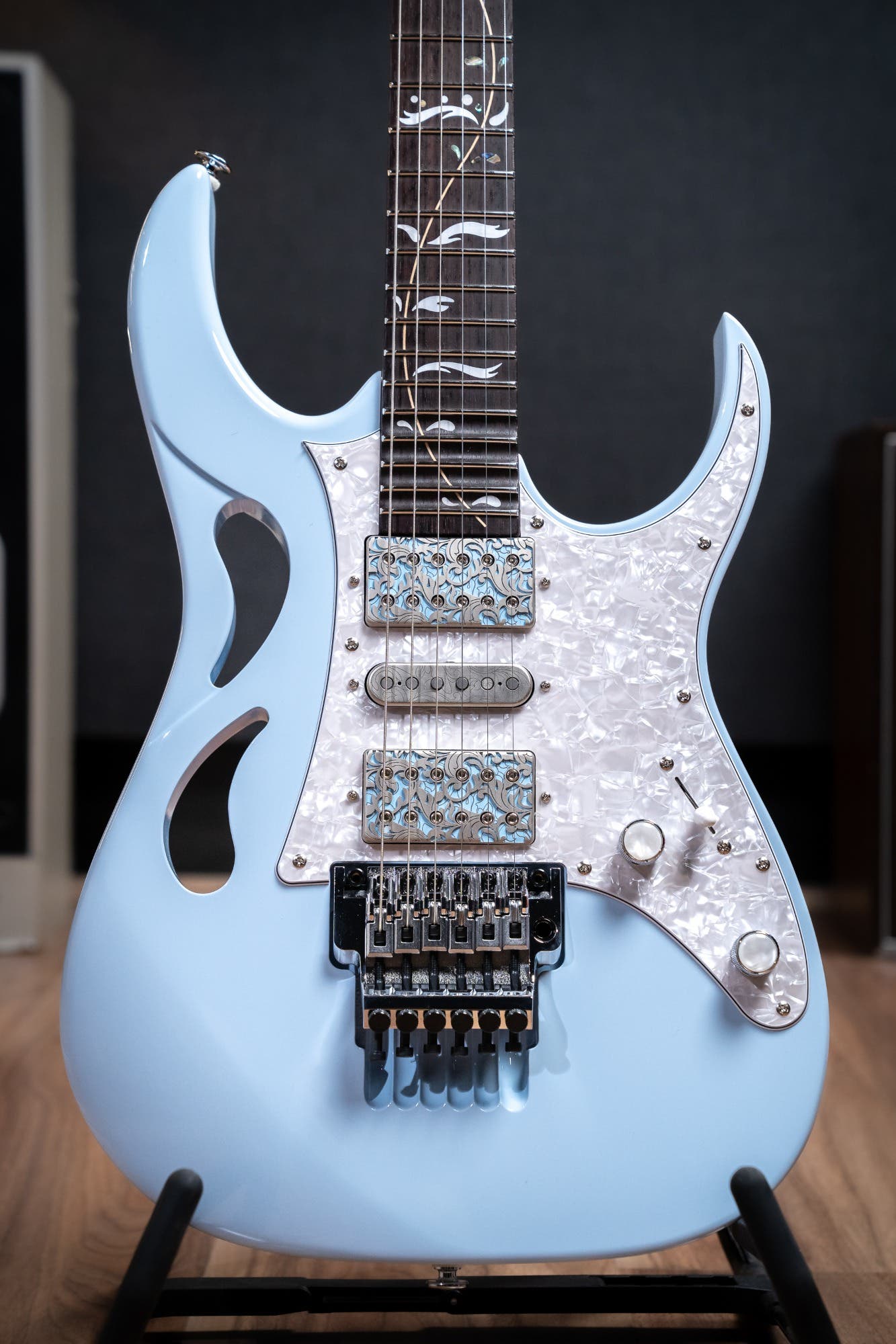 Ibanez PIA3761C BLP Steve Vai Signature Model Electric Guitar w/Case - Blue Powder