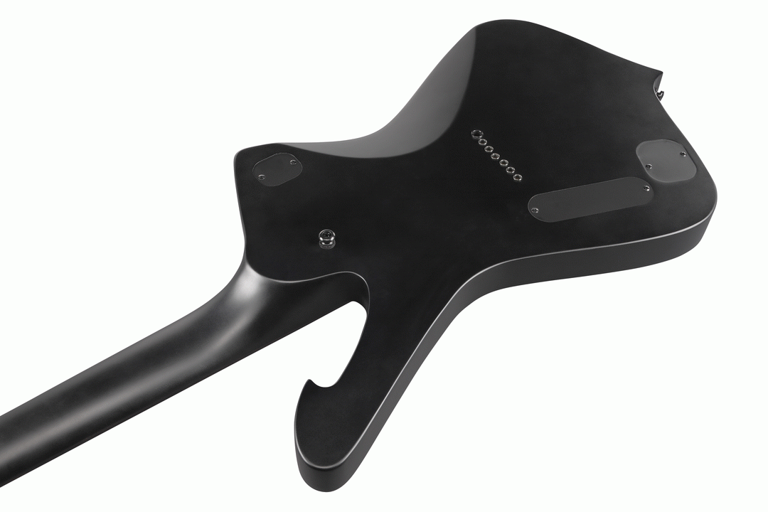 Ibanez Iron Label Iceman ICTB721 7-String Guitar w/Gigbag - Black Flat