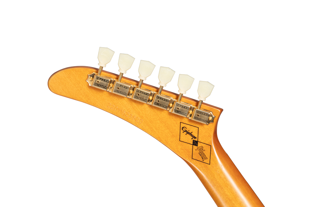 Epiphone "1958" Korina Explorer - White Pickguard - Aged Natural - One Only