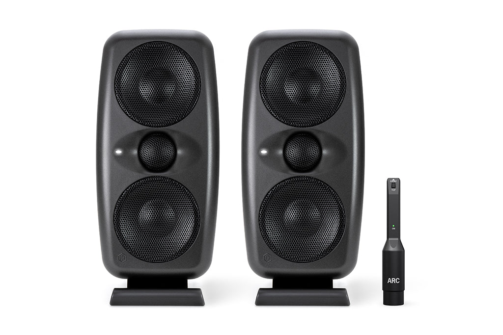 IK iLoud MTM MKII Black - Pair High Resolution Compact Studio Monitors w/ARC Mic