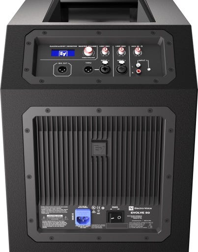 Electrovoice EV EVOLVE 50 Portable Column Speaker System w/Pole + Carry Bag