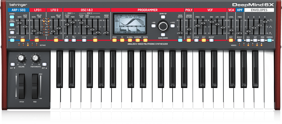 Behringer DeepMind 6X True Analog 6-Voice Polyphonic Synth Keyboard