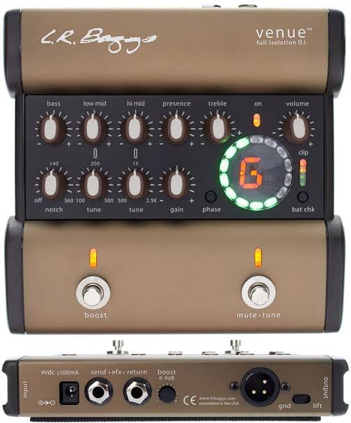 LR Baggs Venue DI Acoustic Guitar Preamp w/Tuner