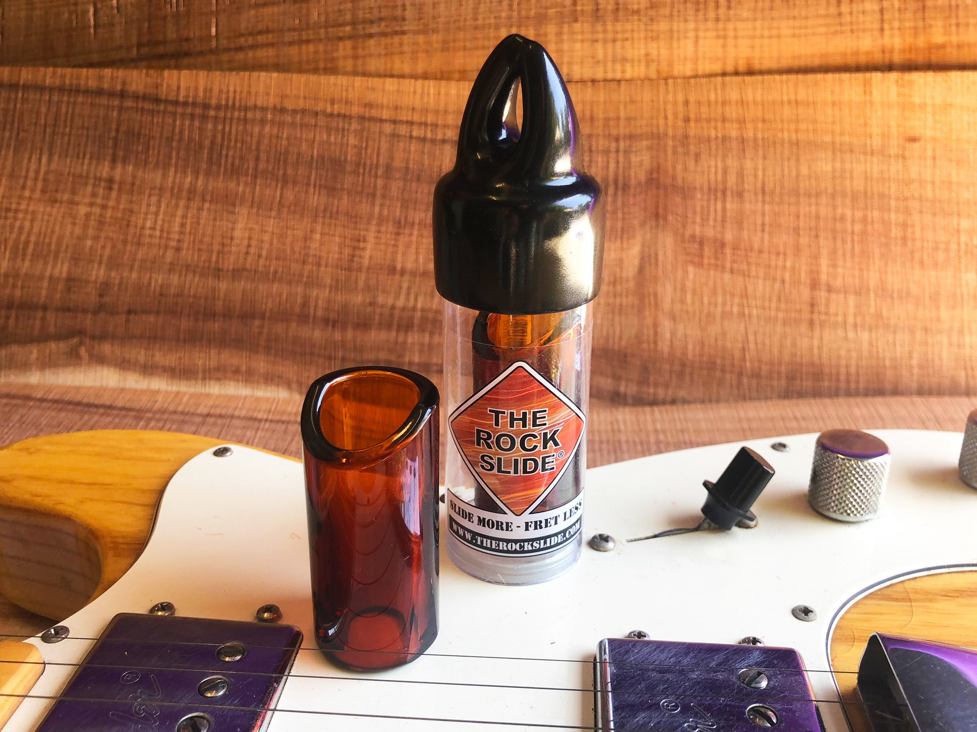 Rock Slide GRS-MA Slide - Medium Moulded Glass - Amber