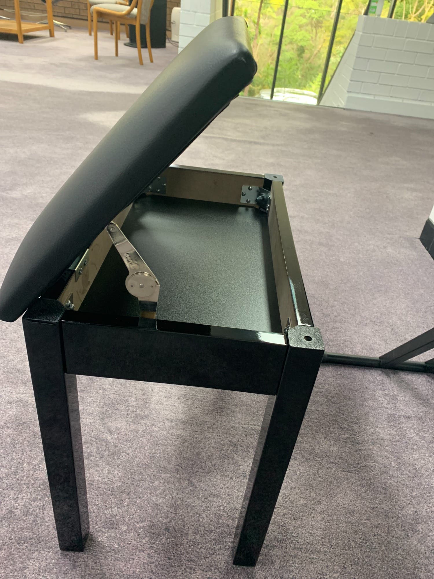 Artesia Pro B12BK Piano Bench - Black