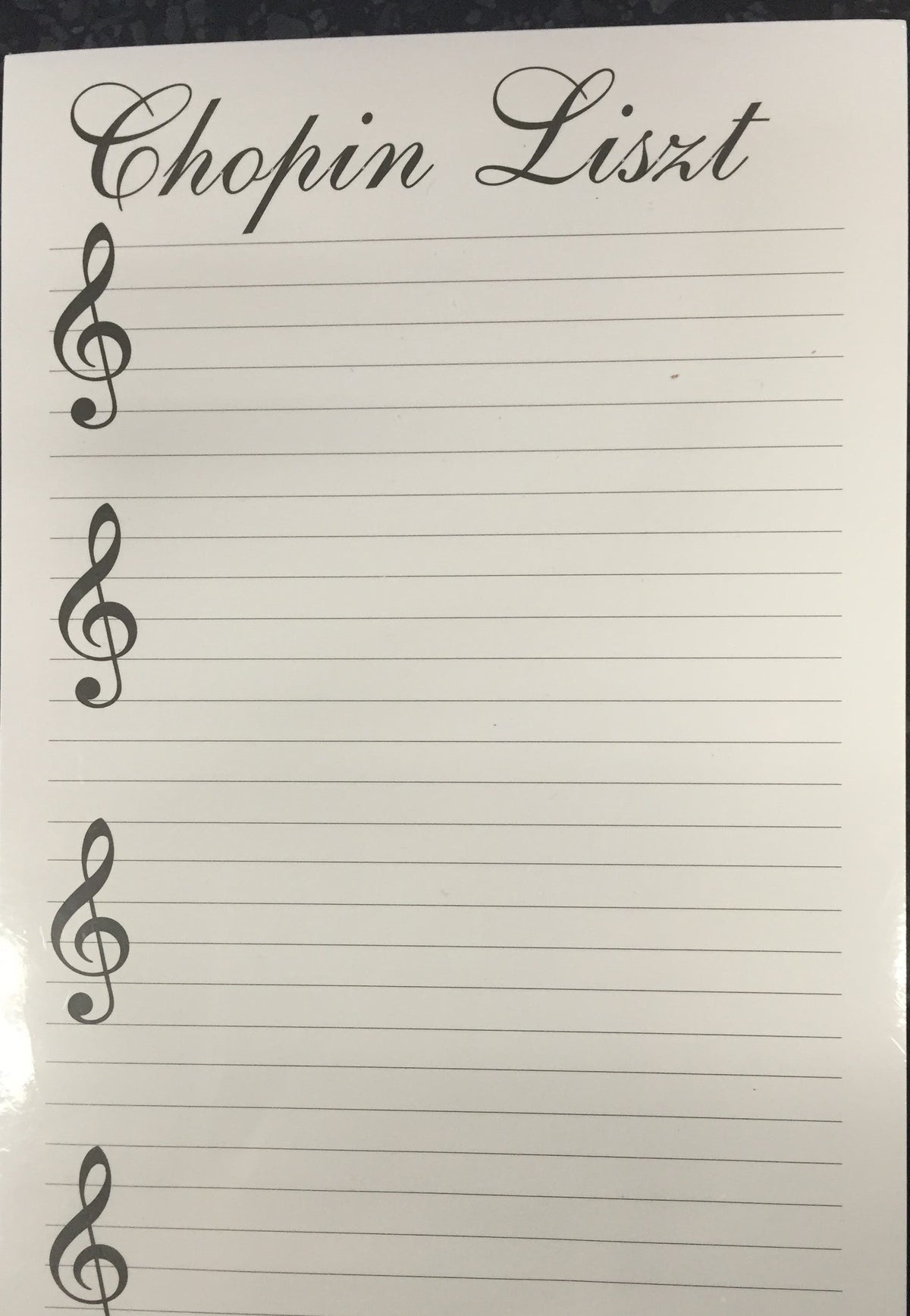 Writing Tablet Chopin Liszt