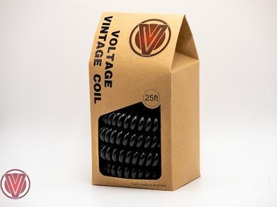 Voltage Vintage Coil Instrument Cable - Black