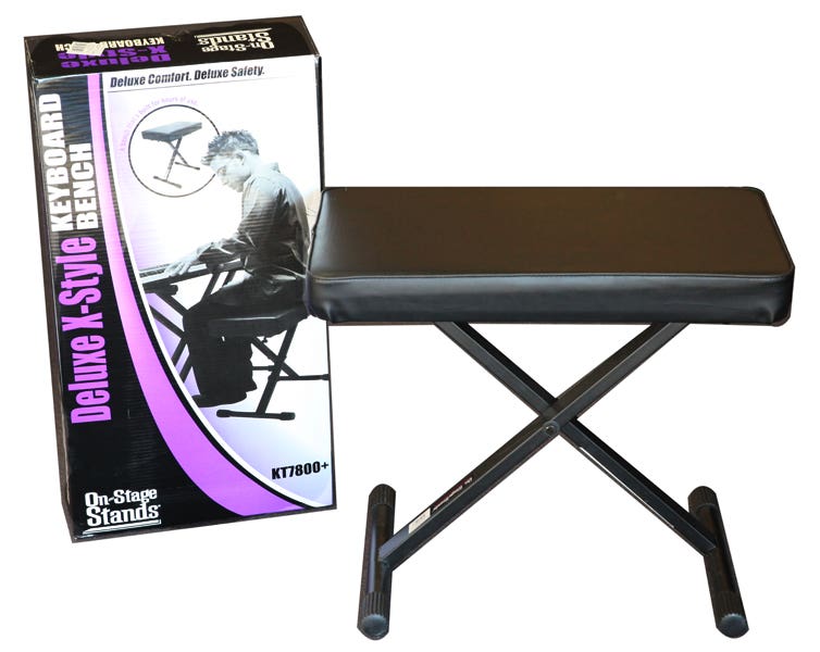 OnStage Adjustable Keyboard Bench/Stool (OSKT7800+)