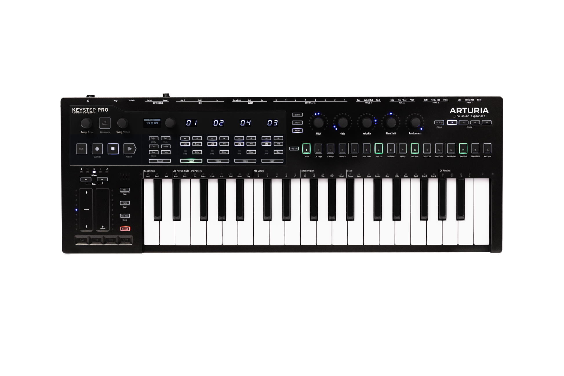 Arturia Keystep Pro Keyboard Controller - Special Edition Chroma