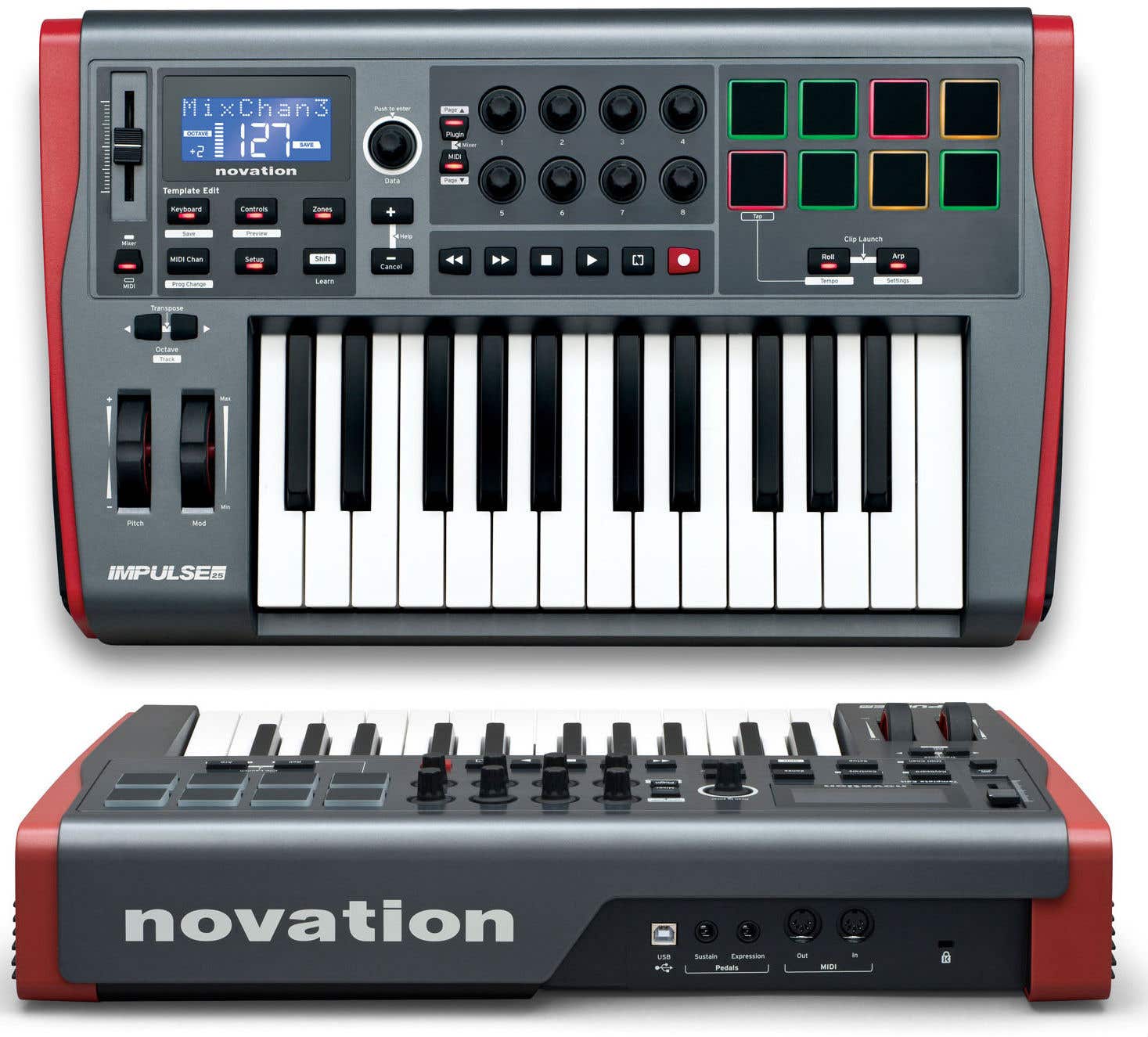 Novation Impulse 25 MIDI controller keyboard