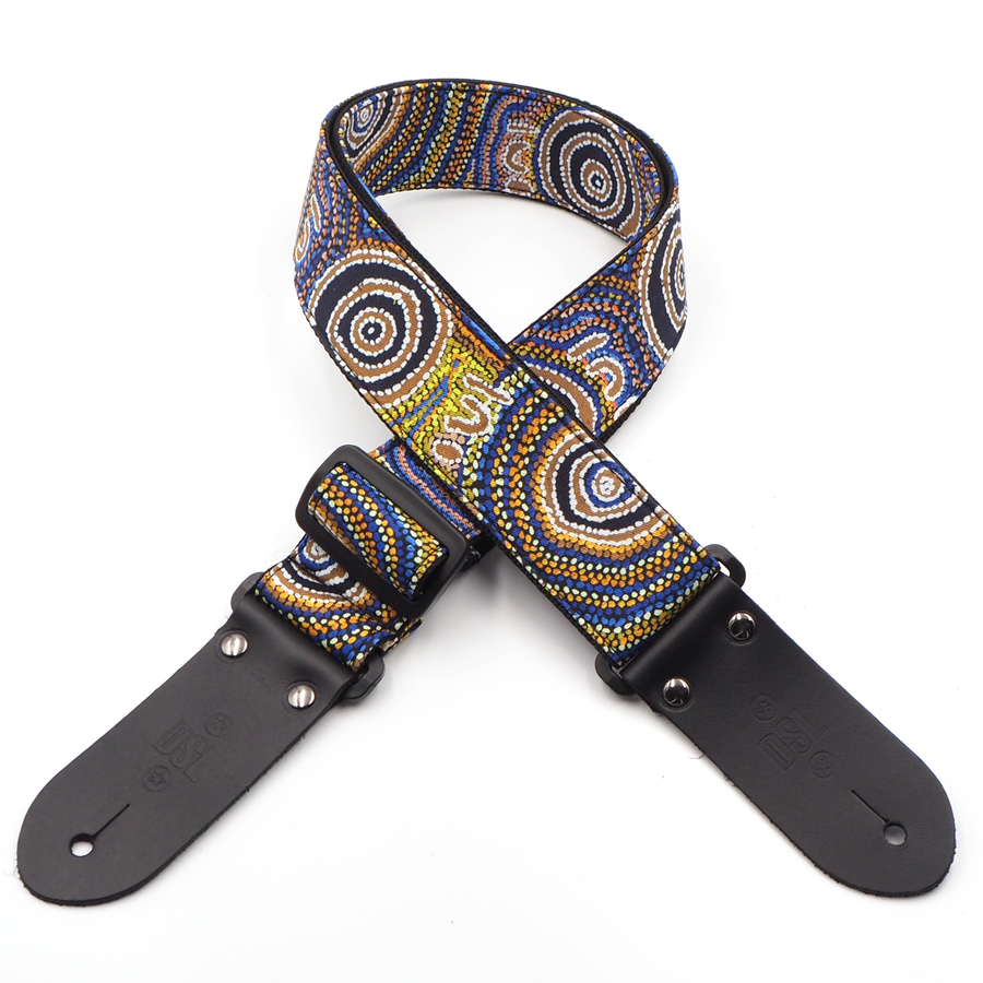 DSL Straps "Mina Mina Dreaming" Fabric Guitar Strap