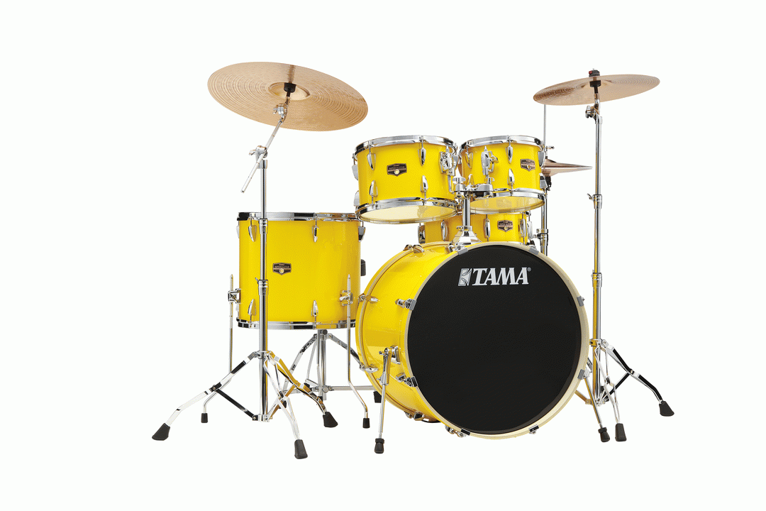 Tama IP52H6W  Imperialstar 5pc Drum Kit w/22" Bass Drum - ELECTRIC YELLOW