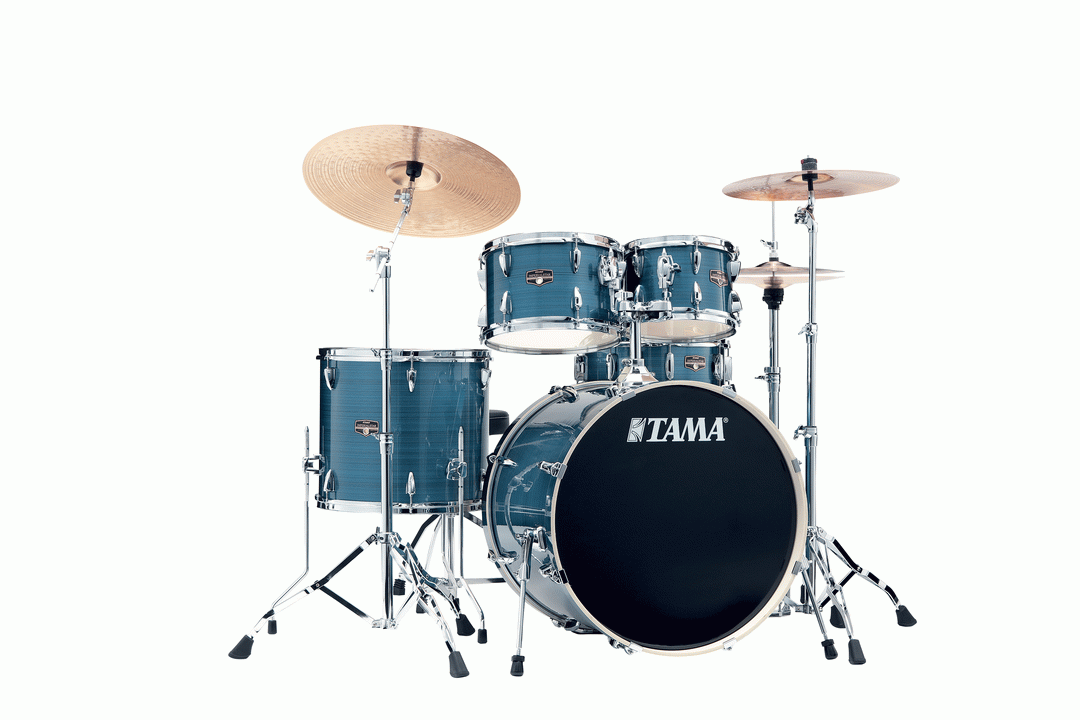 Tama IP52H6W  Imperialstar 5pc Drum Kit w/22" Bass Drum - HAIRLINE BLUE