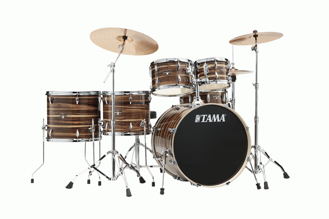 Tama IP62H6W  Imperialstar 6pc Drum Kit w/22" Bass Drum - COFFEE TEAK WRAP