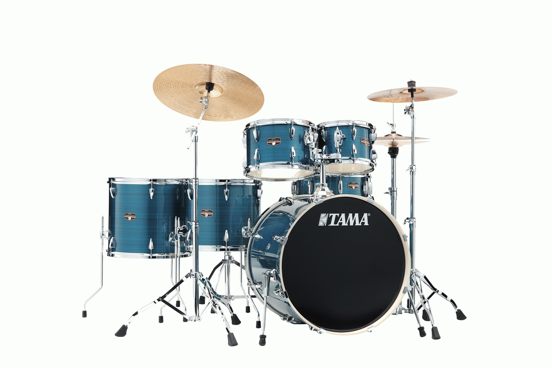 Tama IP62H6W  Imperialstar 6pc Drum Kit w/22" Bass Drum - HAIRLINE BLUE
