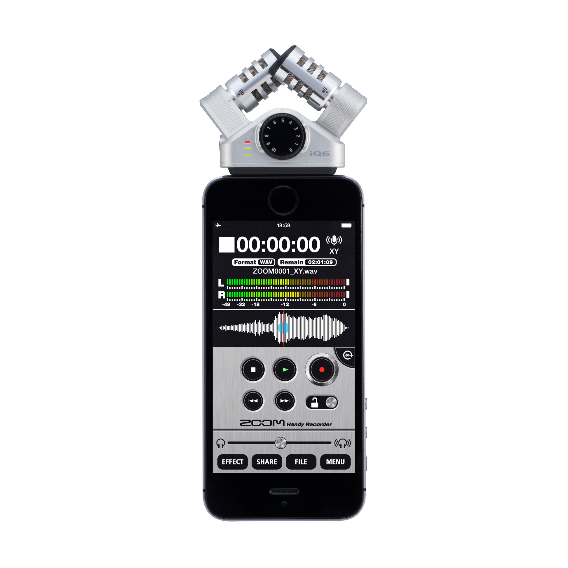 Zoom iQ6 XY Stereo Professional Microphone for iOS