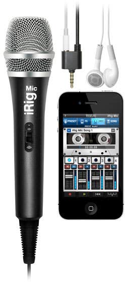 iRig Mic with VocaLive software for iPhone/iPod Touch/iPad