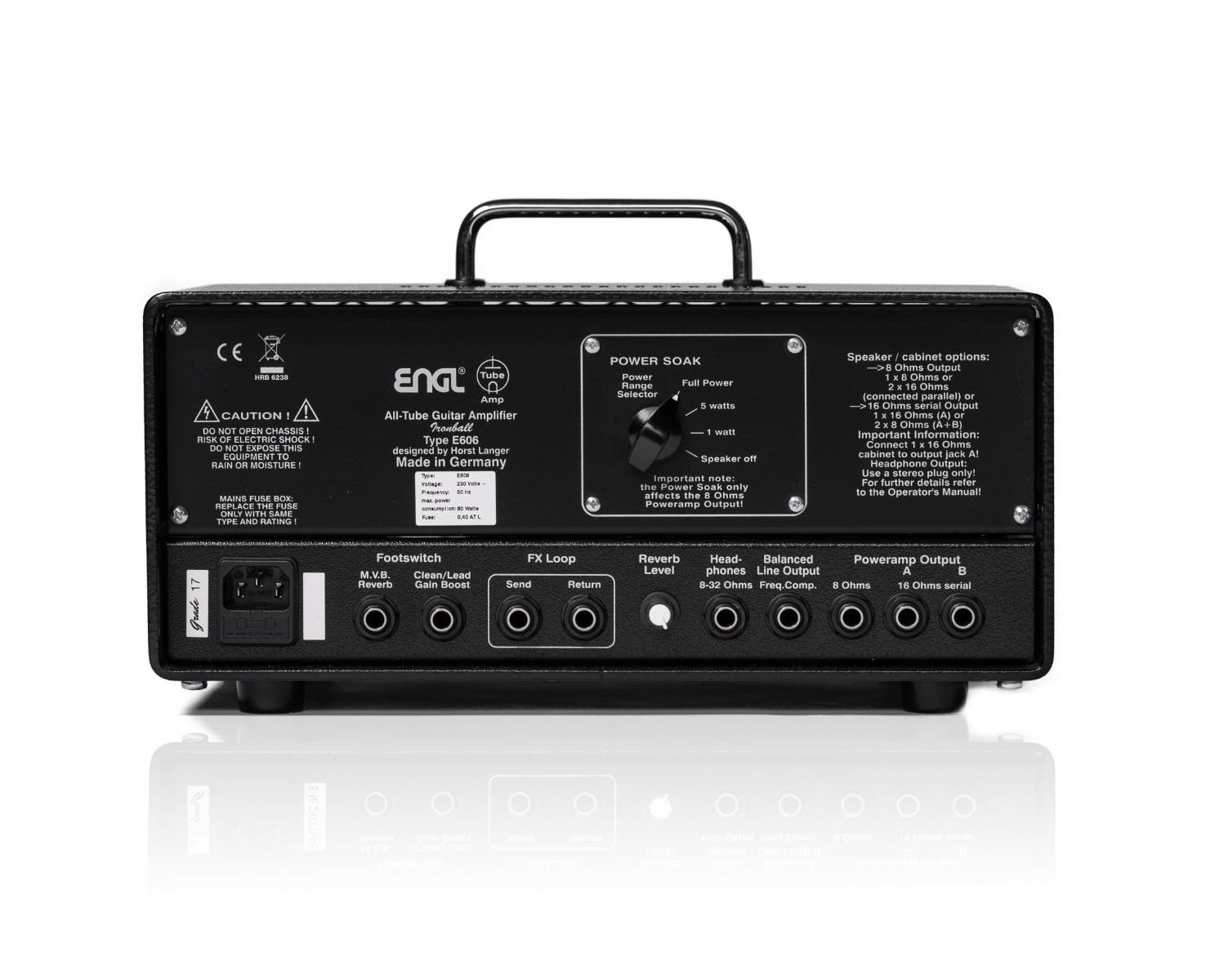 Engl E606 Ironball 20w Guitar Amp Head w/Reverb + Powersoak