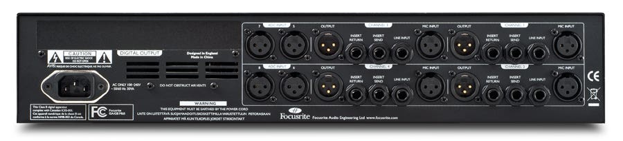 Focusrite ISA428 MKII 4ch Microphone Preamp