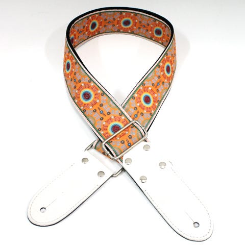DSL 2" Jacquard Guitar Strap - Sal Orange
