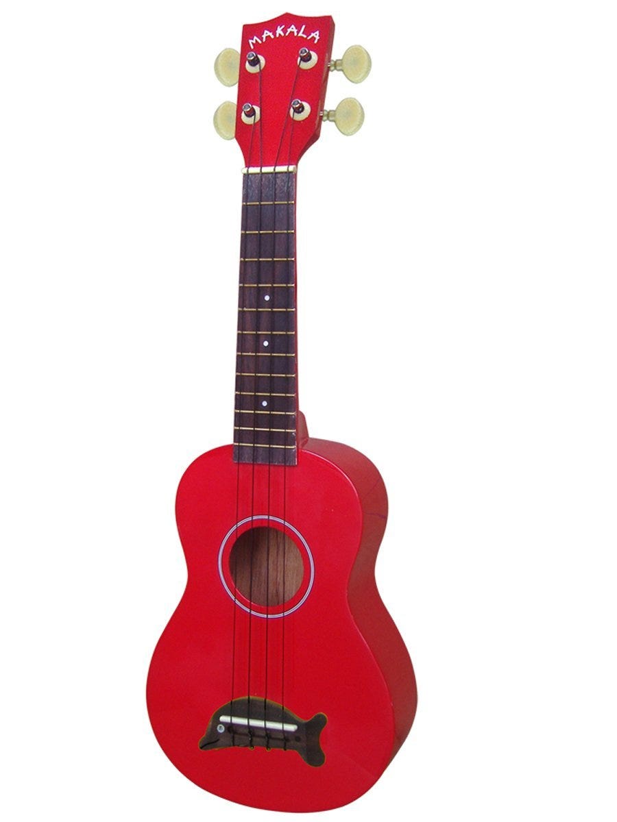 Kala Makala Dolphin Series Soprano Ukulele - Red