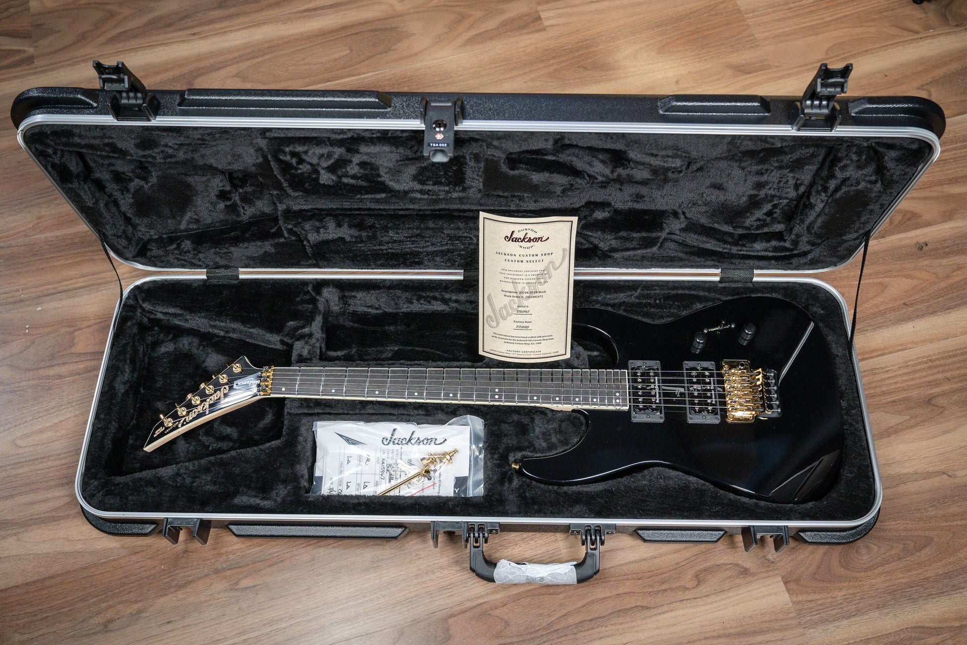 Jackson Custom Shop DK 2H FR Electric Guitar - Black