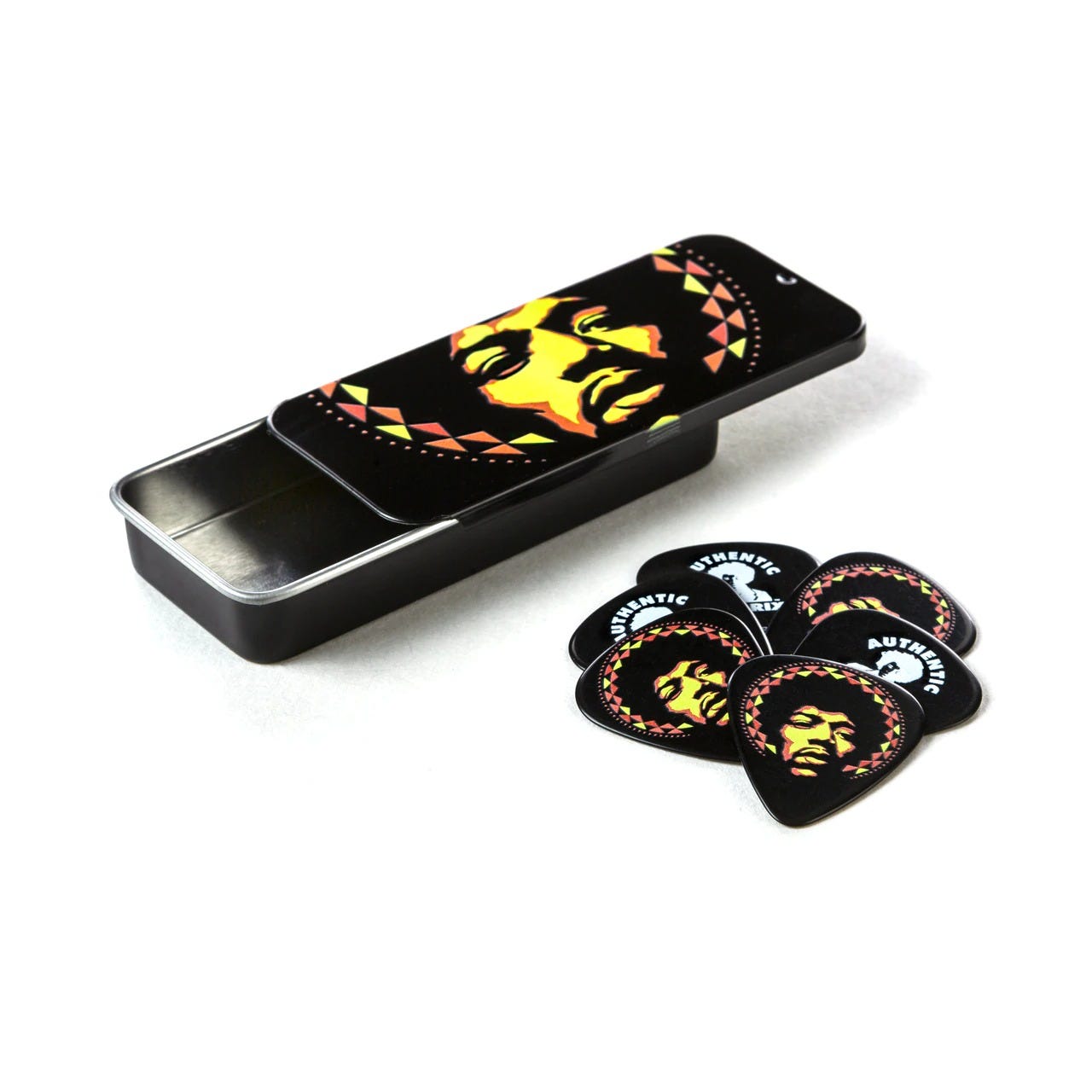 Jim Dunlop Jimi Hendrix Aura Mandala Pick Tin (6 Picks)