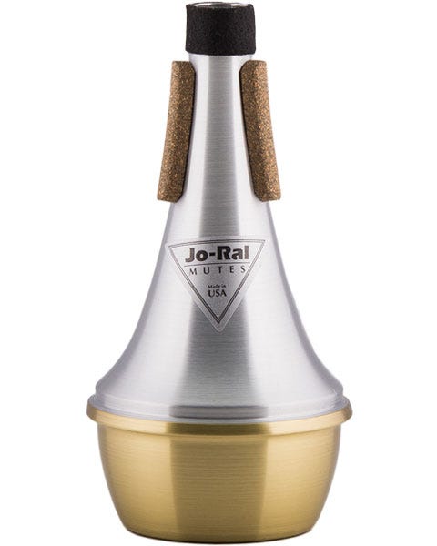 Jo-Ral Brass Bottom Trumpet Straight Mute TPT-1B