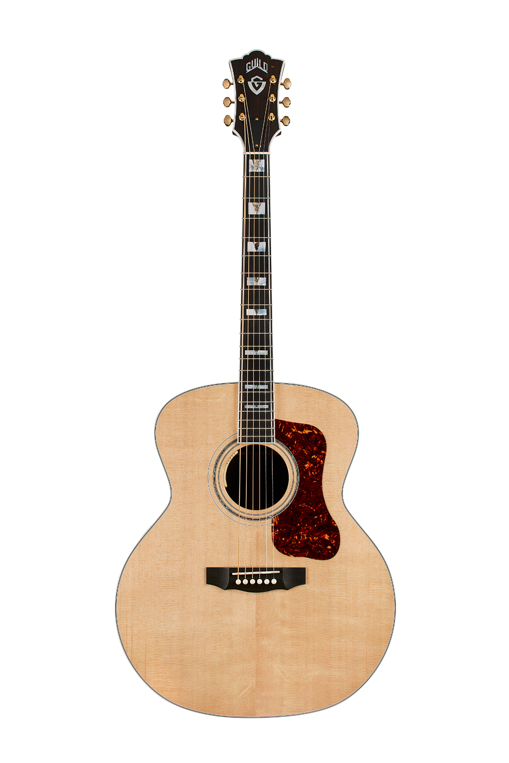 Guild USA F-55E Jumbo Acoustic Guitar w/LR Baggs Pickup - Natural