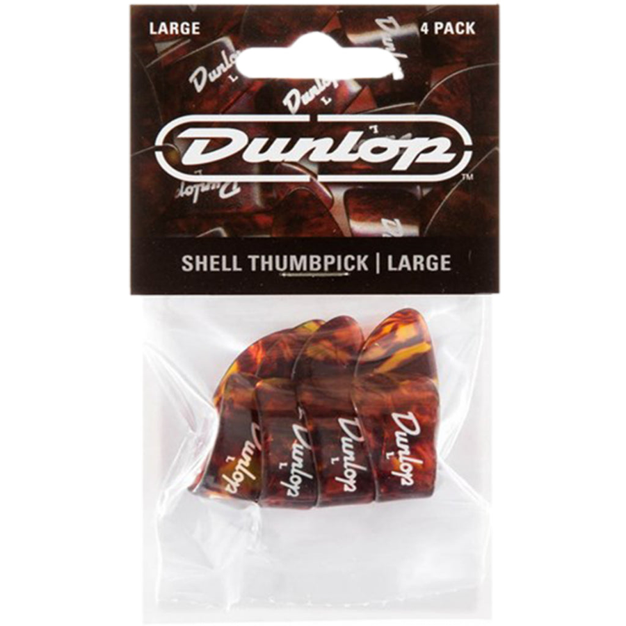 Dunlop Thumb-Pick Player Pack - Shell - Large (4pcs)