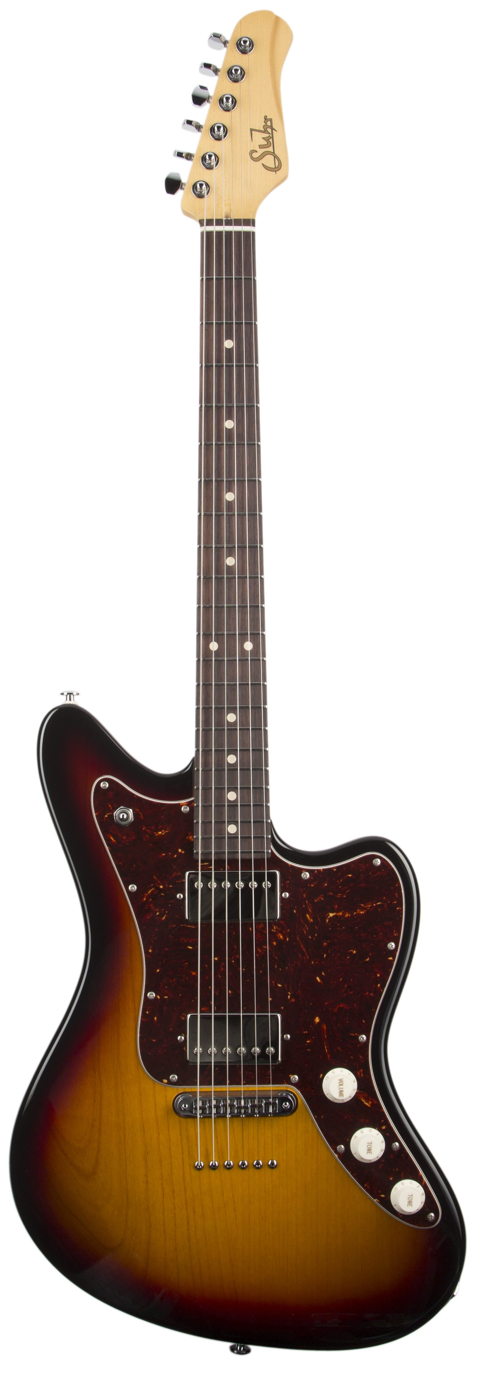 Suhr Classic JM Pro Electric Guitar - 3 Tone Burst (SSV Humbuckers/Tunomatic Bridge)