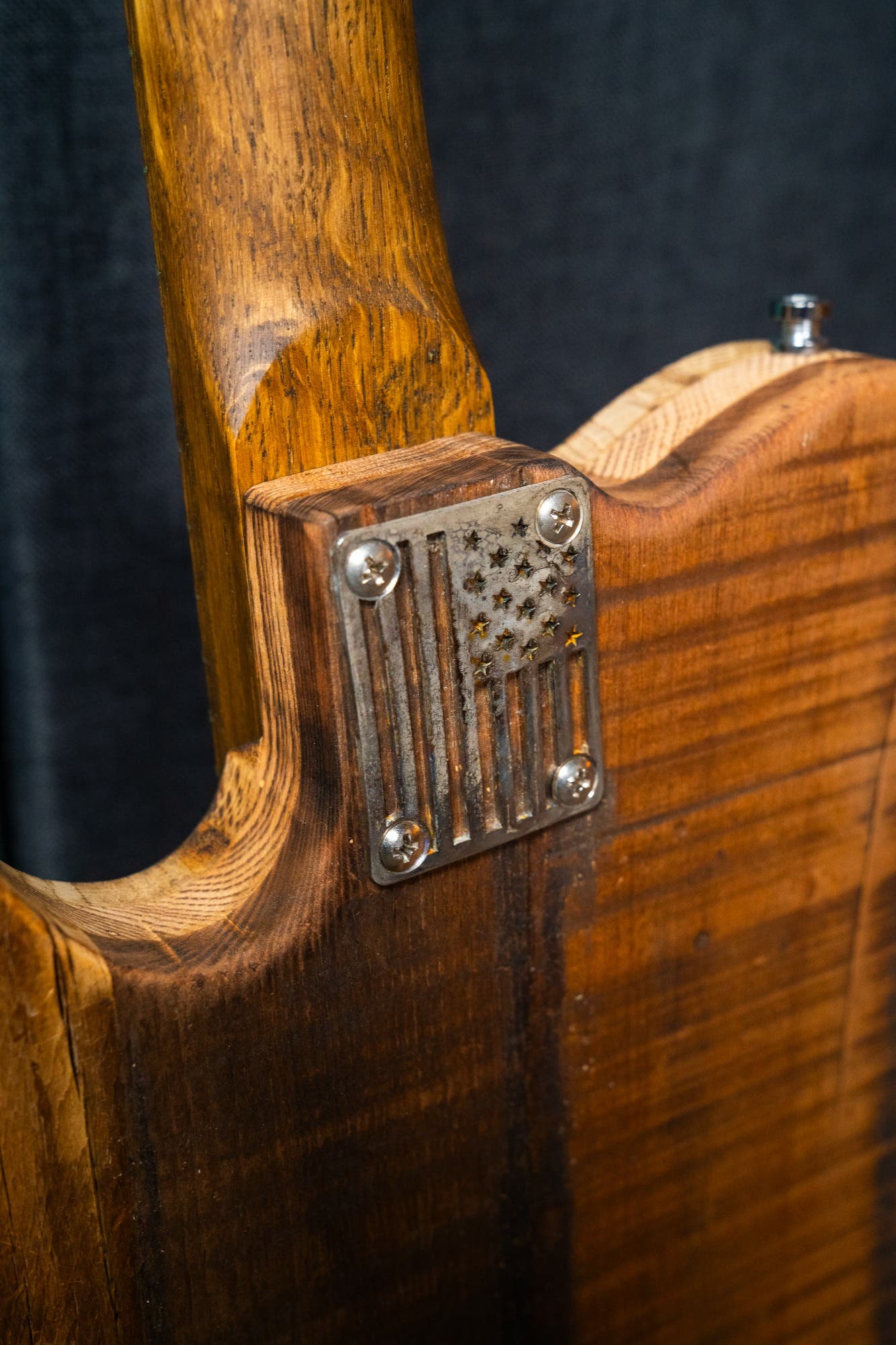 Justin Johnson Signature Guitar w/Bigsby + Gator Case - Whiskey Barrel Jack Daniels - Pre-Owned