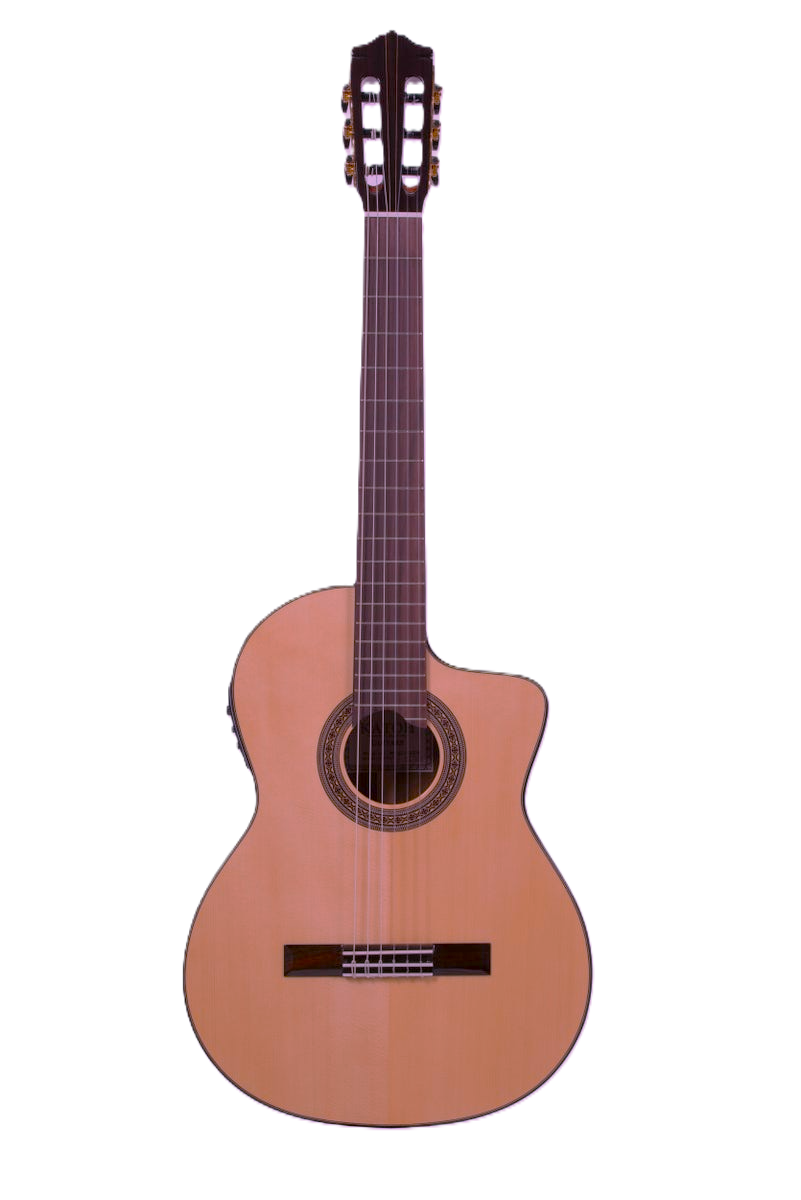Katoh MCG115CEQ Classical Guitar w/Pickup + Cutaway - Solid Cedar Top