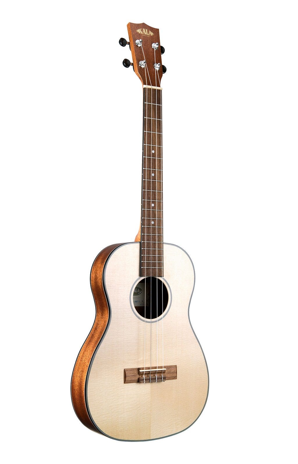 Kala Solid Spruce Travel Baritone Ukulele w/Bag (KA-SSTU-B)