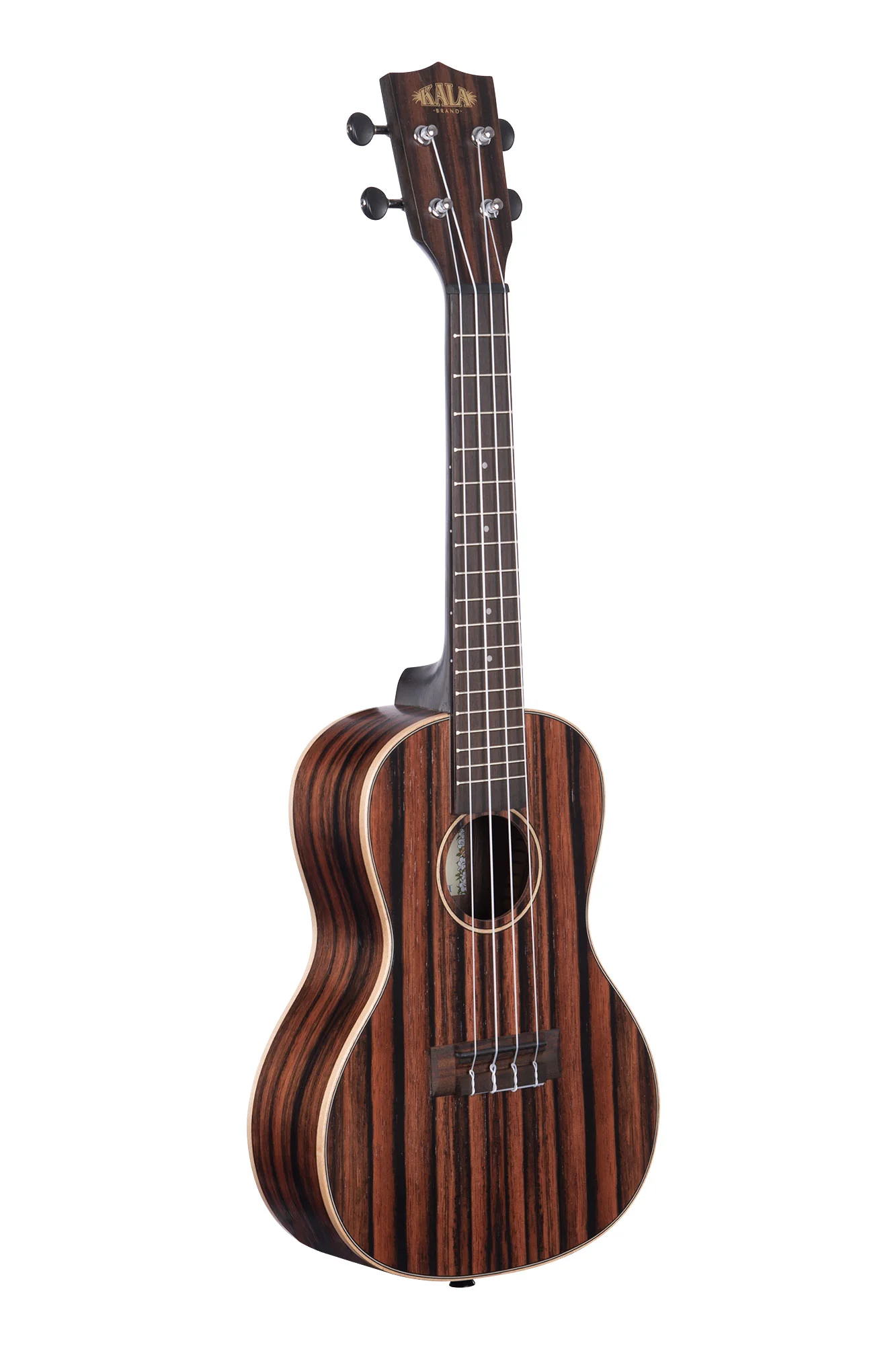 Kala Striped Ebony Concert Ukulele (KA-EBY-C)