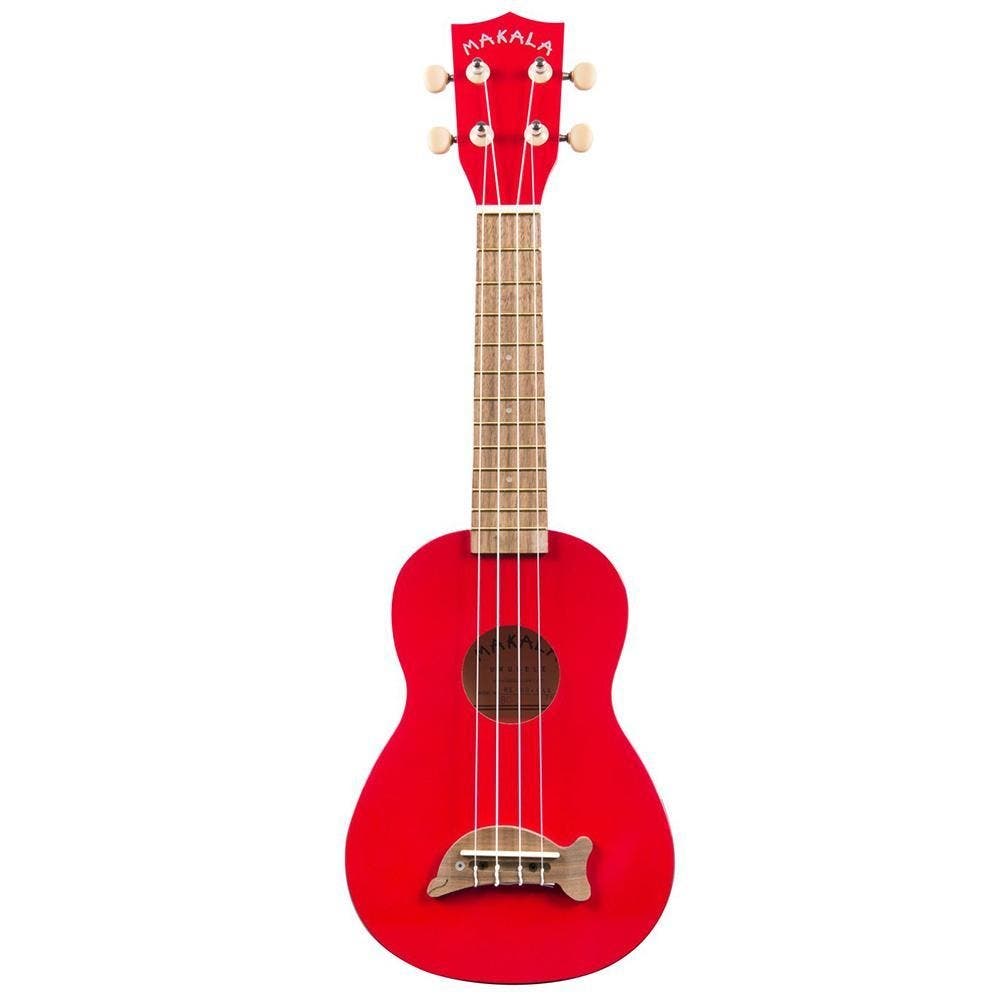 Kala Makala Dolphin Series Soprano Ukulele - Candy Apple Red