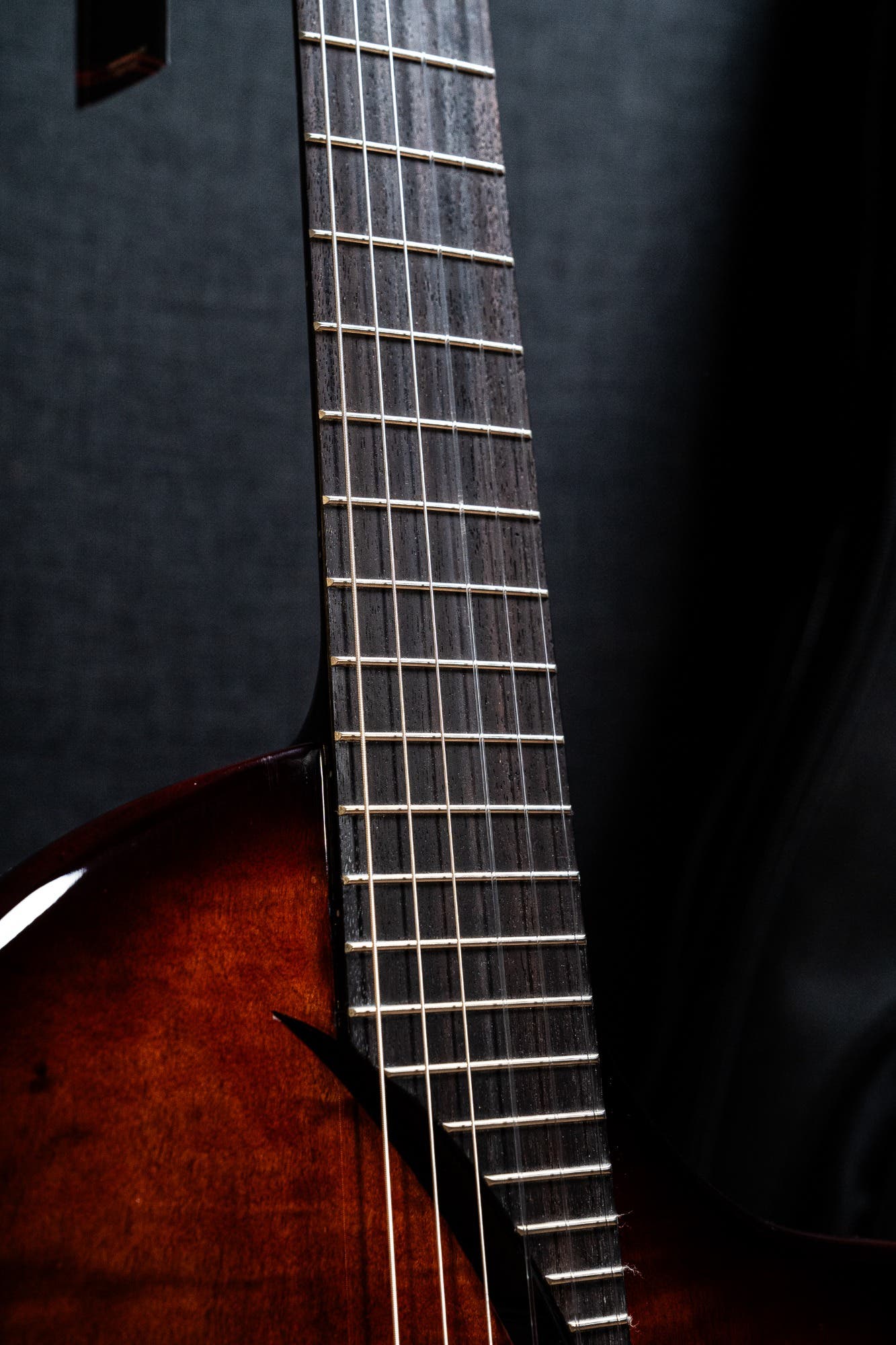 Katoh Hispania Chambered Solidbody Nylon String Guitar w/Bag - Cognac