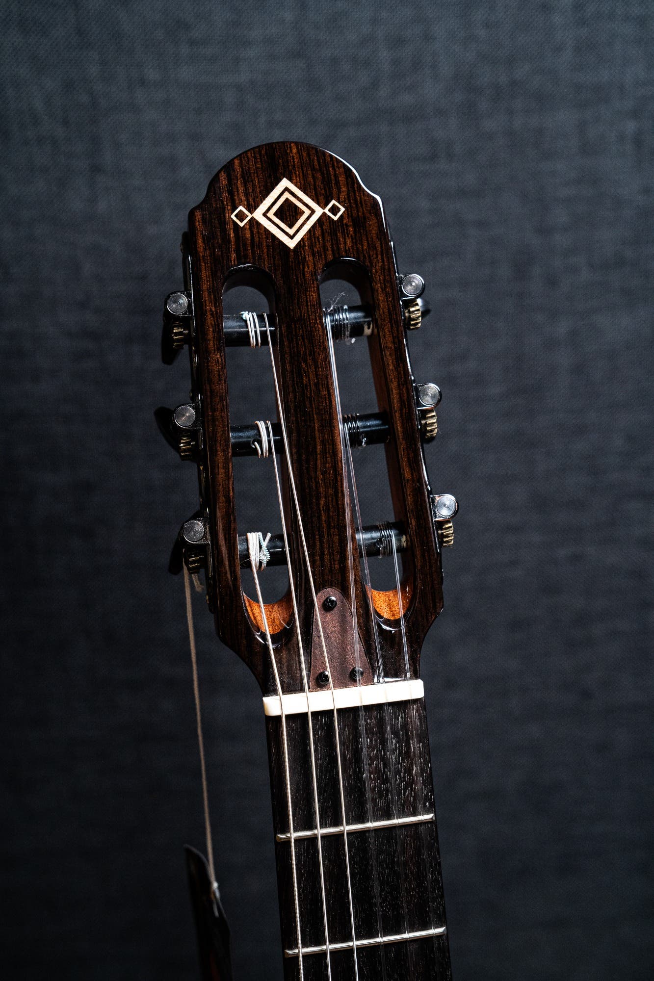 Katoh Hispania Chambered Solidbody Nylon String Guitar w/Bag - Cognac