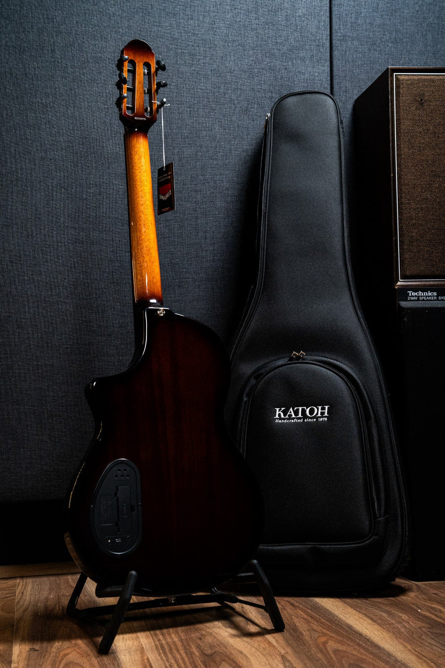 Katoh Hispania Chambered Solidbody Nylon String Guitar w/Bag - Sunburst
