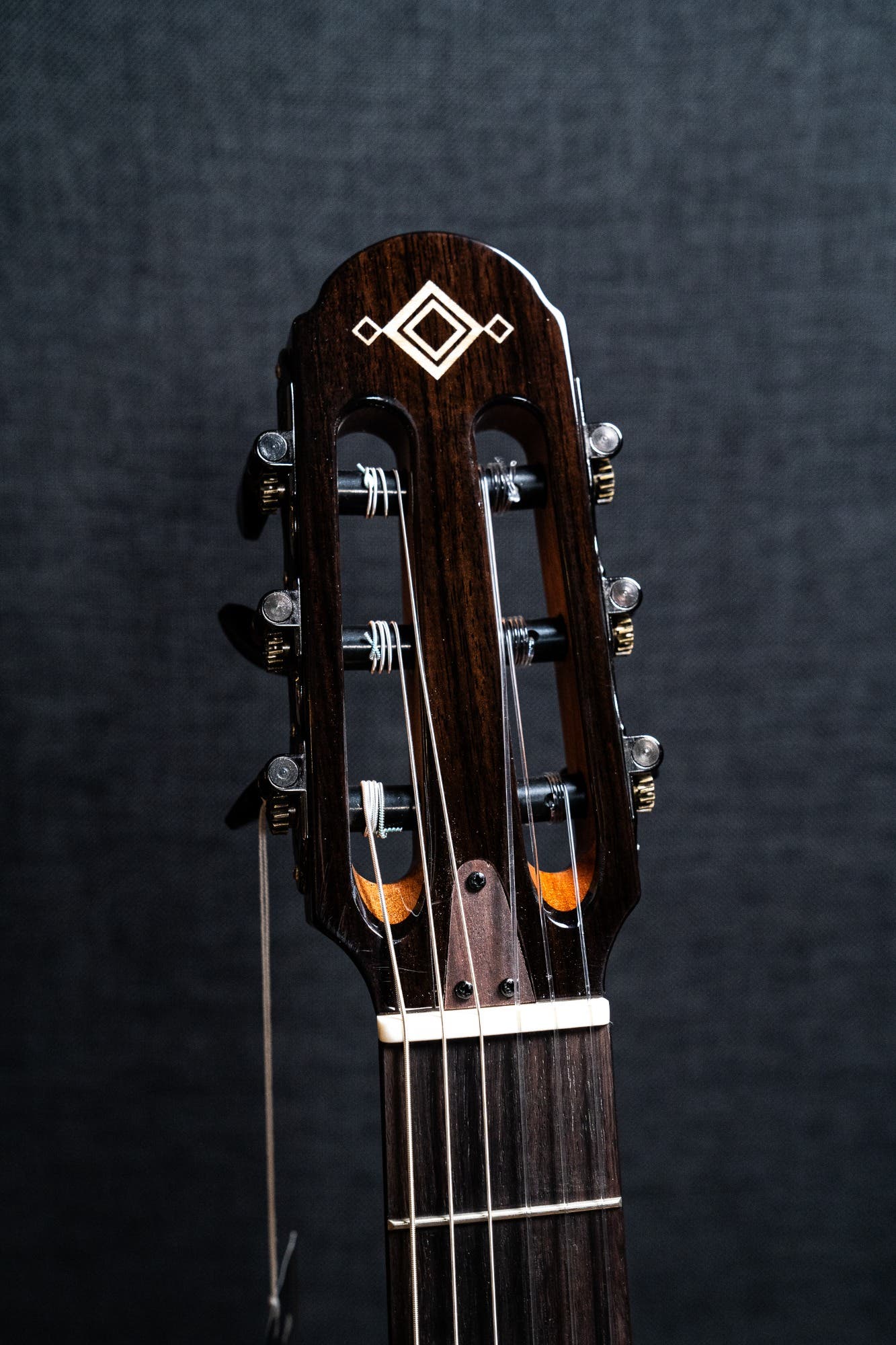 Katoh Hispania Chambered Solidbody Nylon String Guitar w/Bag - Trans Black