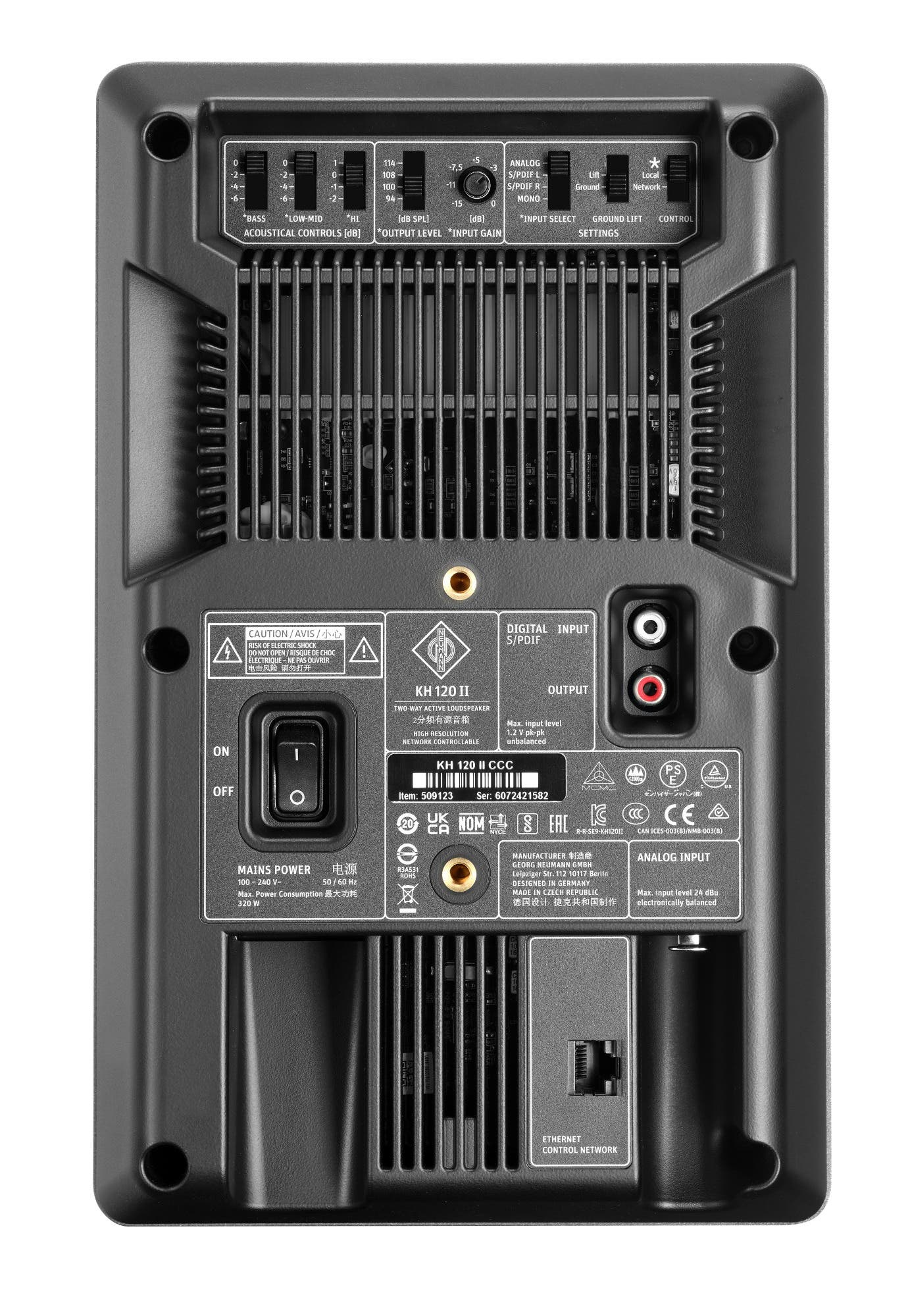 Neumann KH 120-II Two Way DSP-powered Nearfield Monitor - Anthracite (Single)