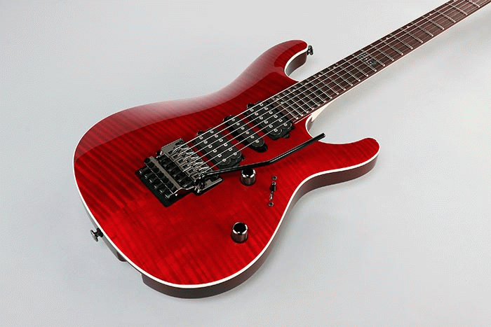 Ibanez KIKO100 Kiko Signature Model w/ Case - Transparent Ruby Red