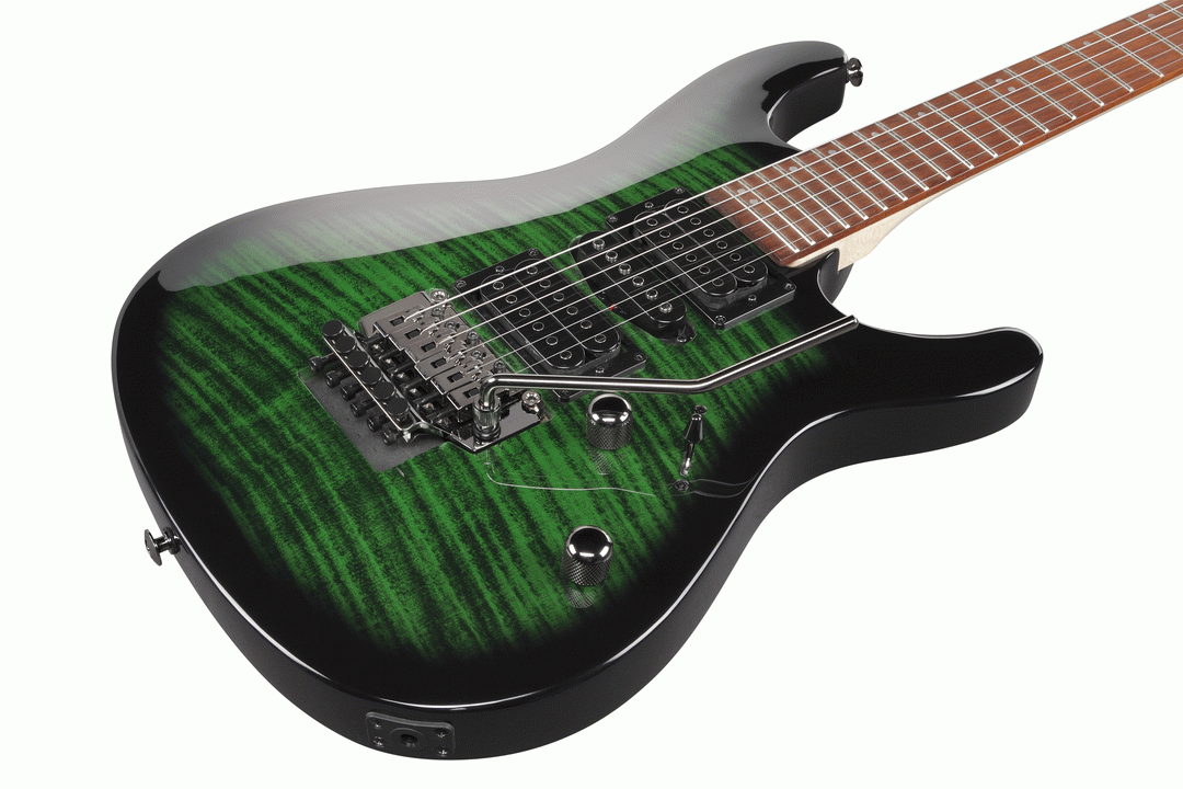 Ibanez KIKOSP3 Kiko Signature Electric Guitar - Transparent Emerald Burst