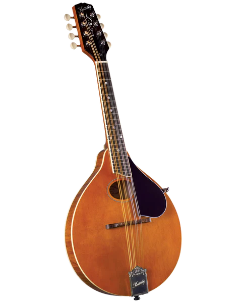 Kentucky KM-272 Deluxe Oval Hole Mandolin - Transparent Amber
