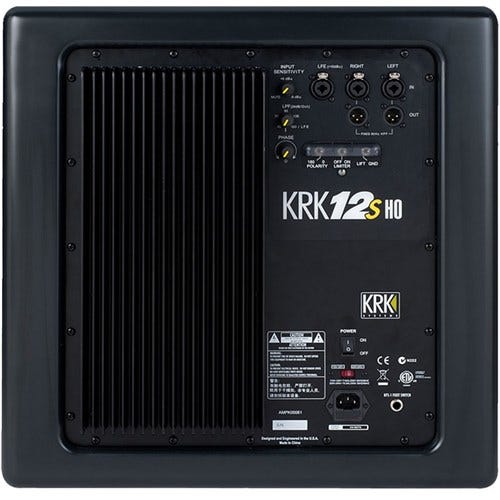 KRK 12sHO High-Output Active Studio Subwoofer