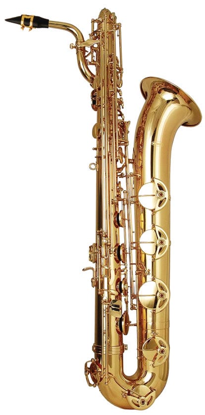 Wisemann Eb Baritone Saxophone - Brass Lacquered (WI-DBS-400)